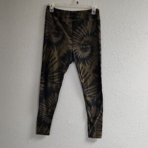 LuLaRoe Kids Spiral Pattern Leggings - Black and Brown